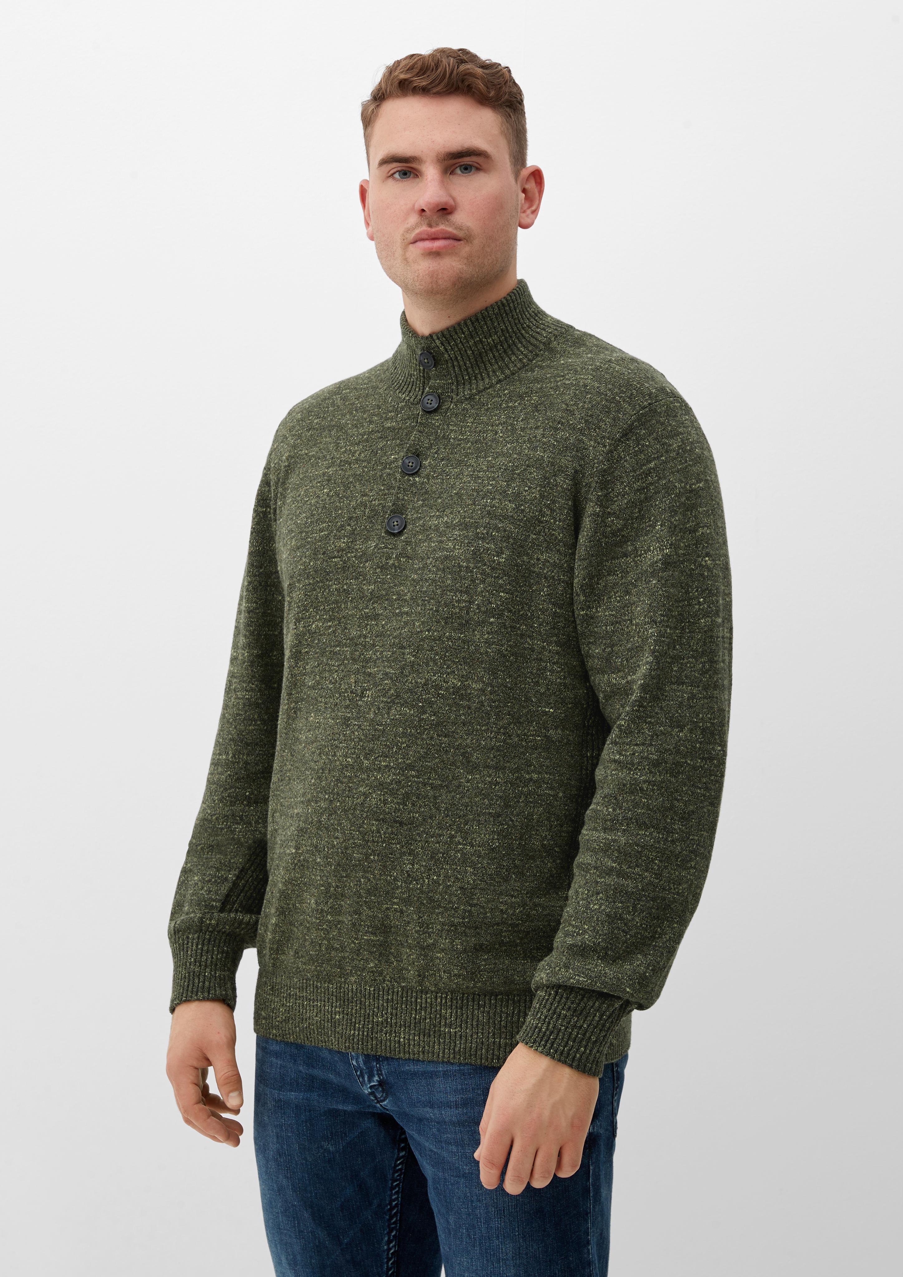 Strick-Troyer mit Rippdetails  2124697-78W1