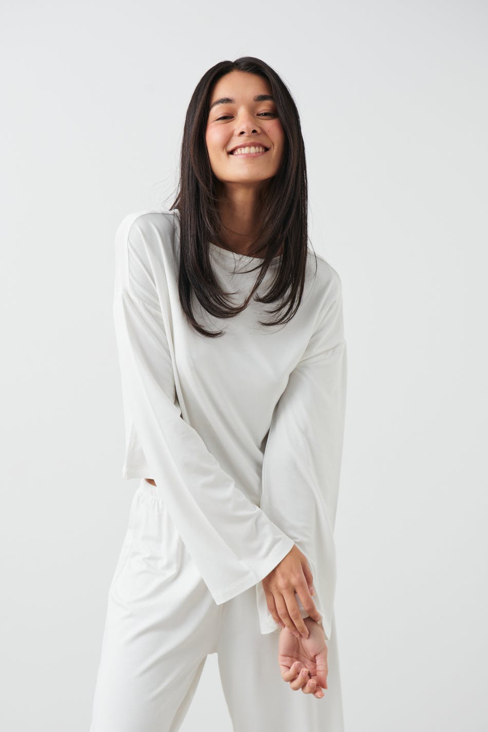 Long flare sleeve top