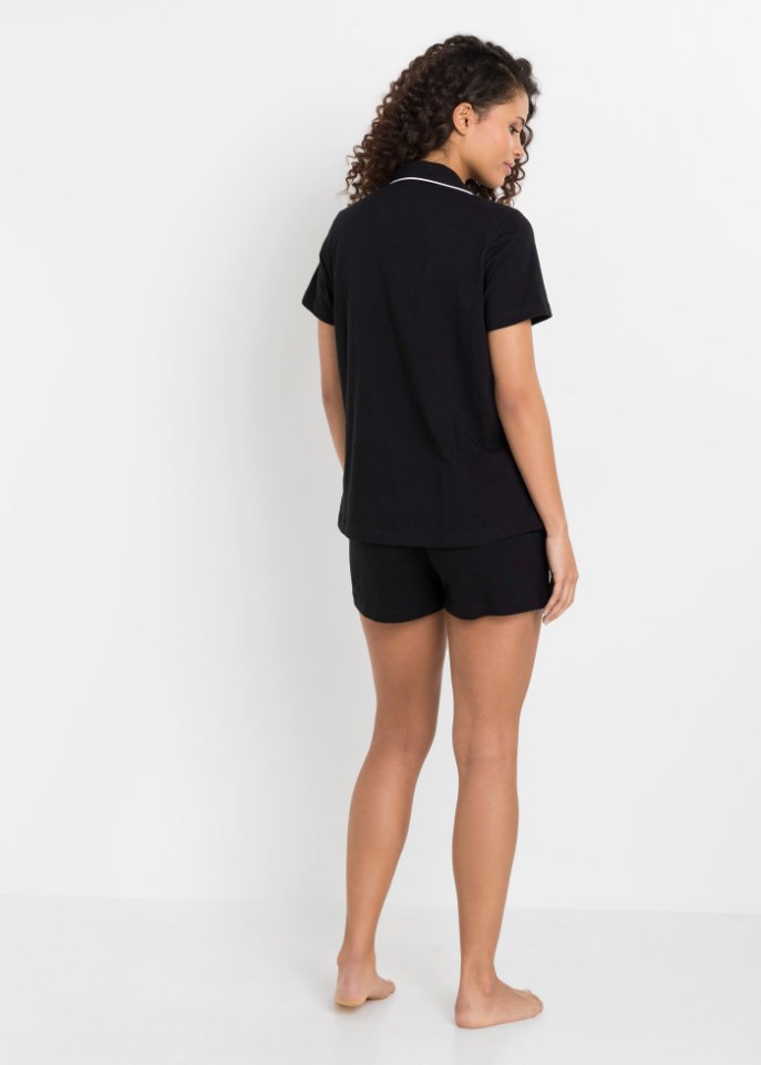 Shorty mit Knopfleiste