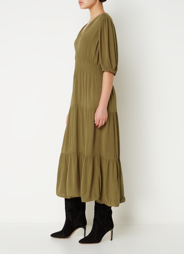 Abito midi Norma di ba&sh con scollo a V