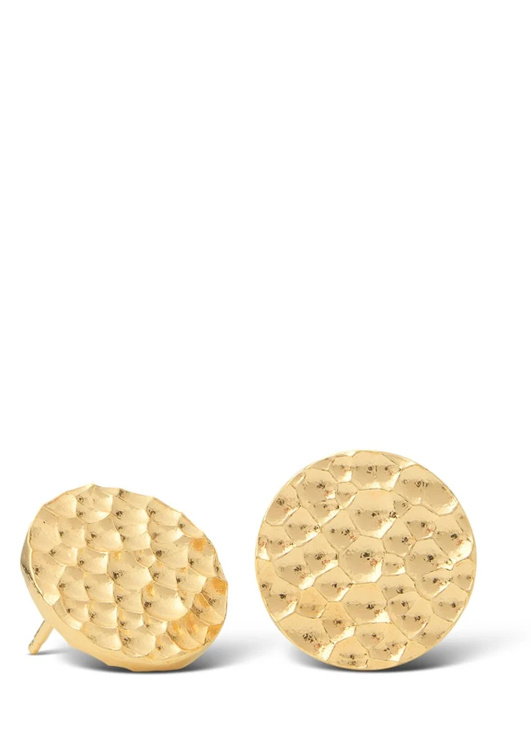 Casa Jewelry Bump gold-plated stud earrings