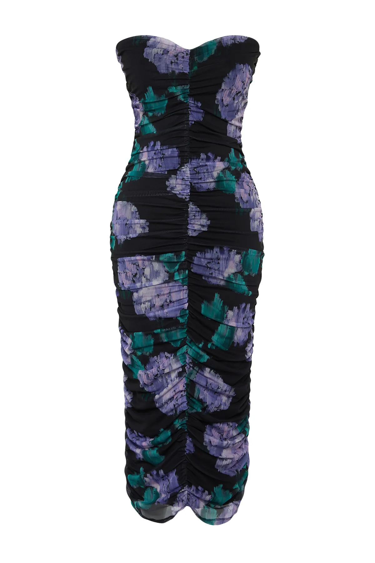 Trendyol Collection  Mehrfarbiges, drapiertes, elegantes Abendkleid