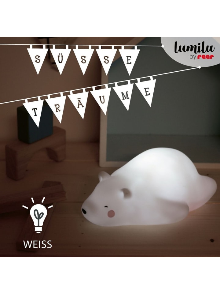 Reer lumilu Lazy Friends bear in Weiß ab 0 Monate günstig kaufen onesize