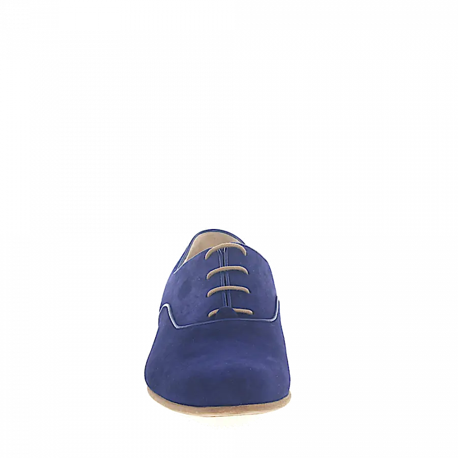 Unützer - Schnürer Veloursleder blau - blau