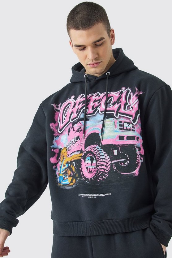 Tall Official Trucker Oversize Trainingsanzug mit Kapuze