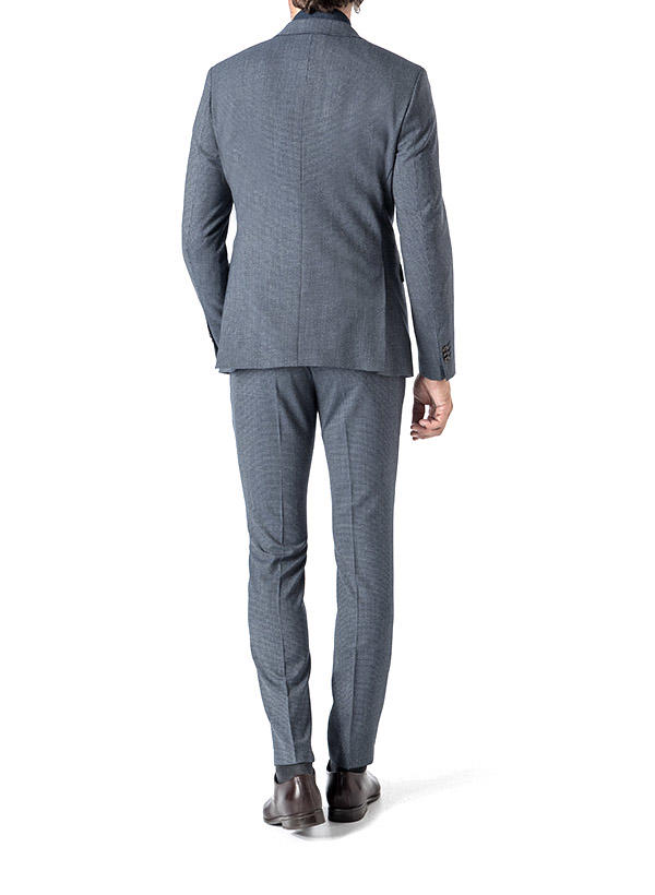 JOOP!, Anzug Damon-Gun, Extra Slim Fit, Wolle, dunkelblau gemustert