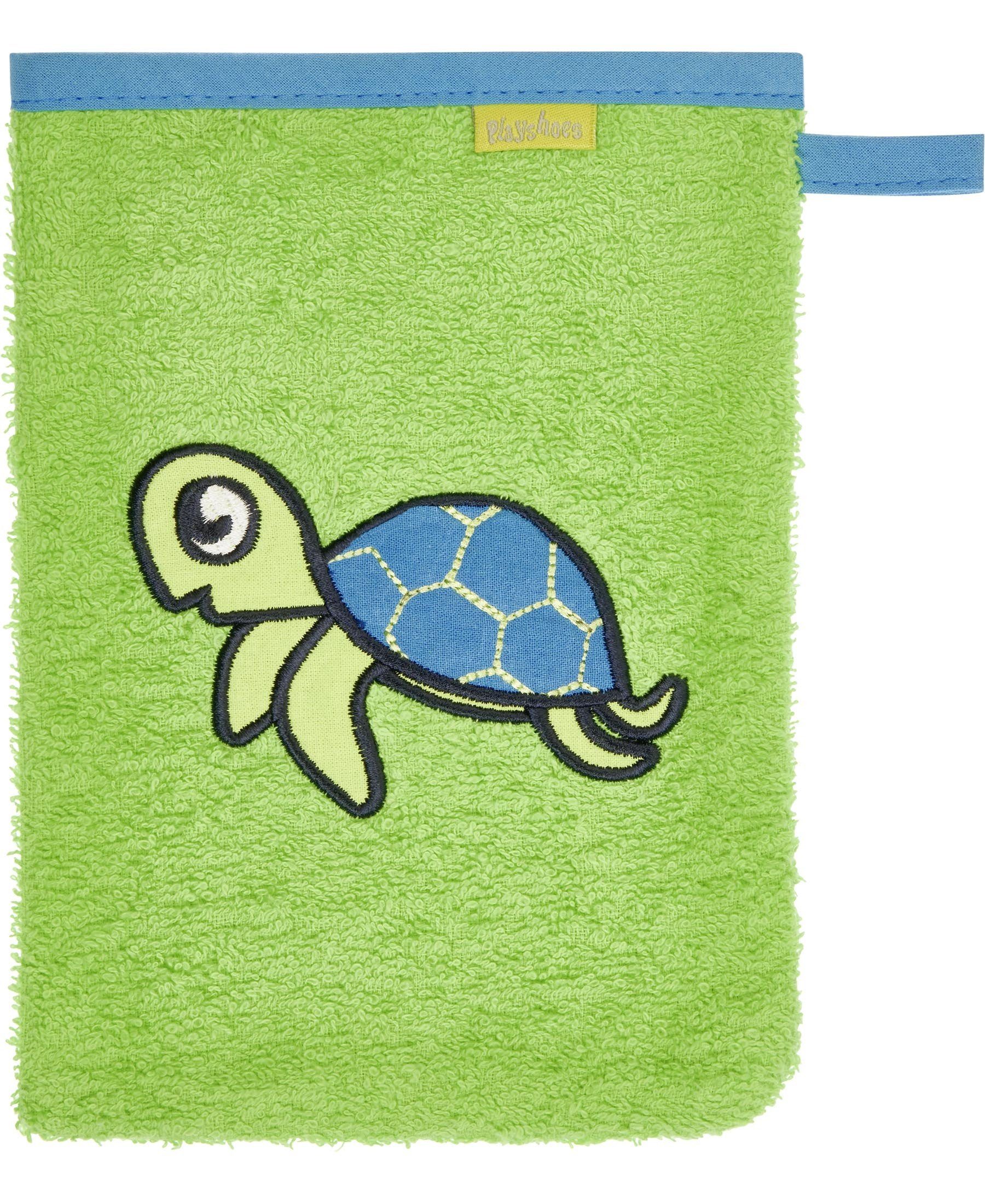 Playshoes Waschhandschuh Frottee-Waschhandschuh Schildkröte