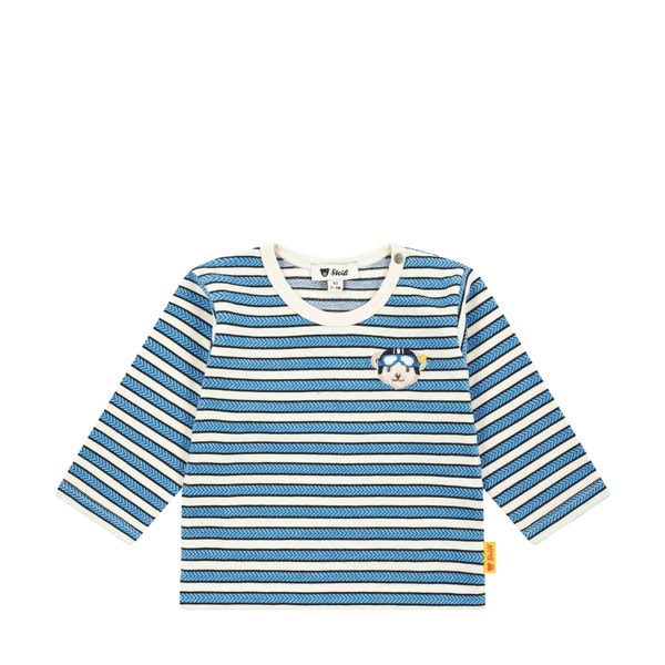 T-Shirt langarm, mittelblau für Jungs