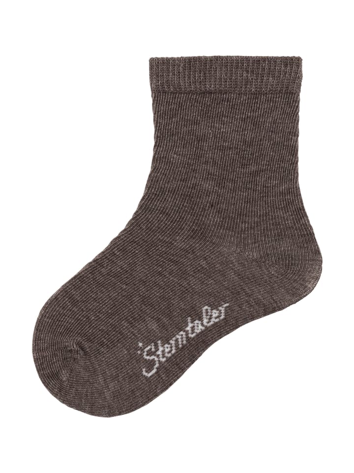 Sterntaler Socken Wolle in braun mel. günstig kaufen