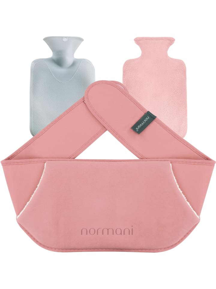 normani Wärmflasche mit Gürtel und Bezug Nikiski in Rosa günstig kaufen onesize