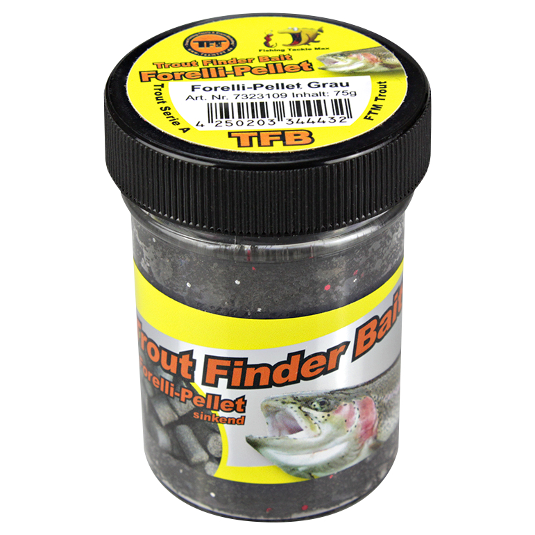 FTM Forellenteig Trout Finder sinkend (Forelli-Pellet, Grau)