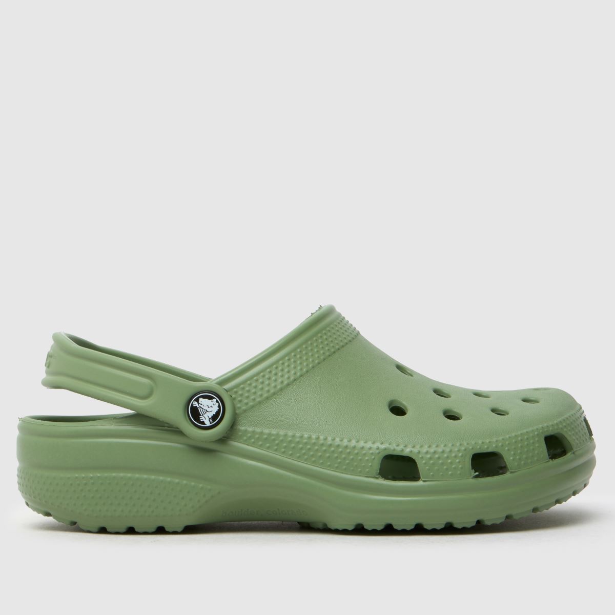 Crocs Classic klumpa szandál zöld színben