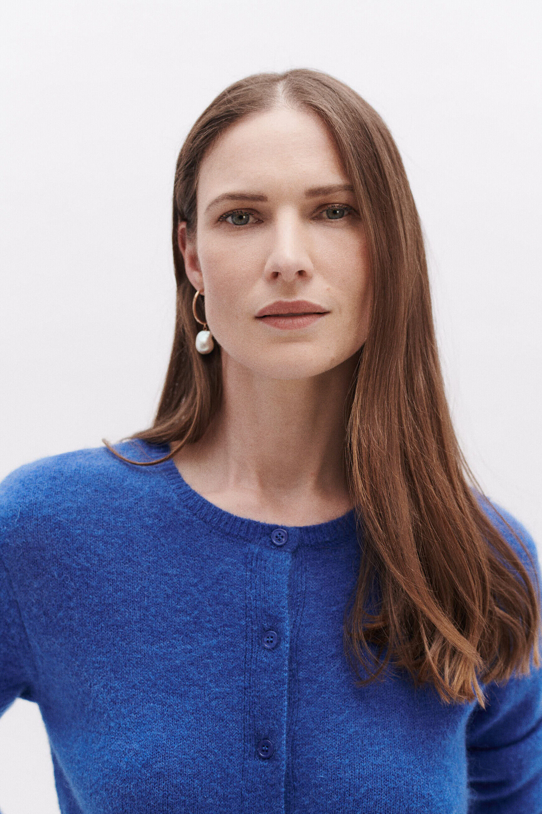 Gilet maurane bleu electrique femme