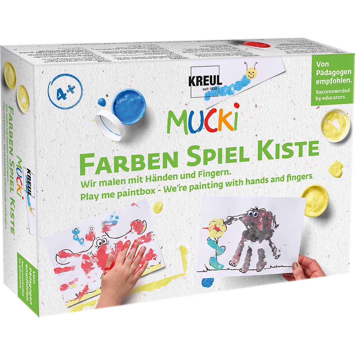 MUCKI FarbenSpielKiste Wir malen mit Händen und Fingern