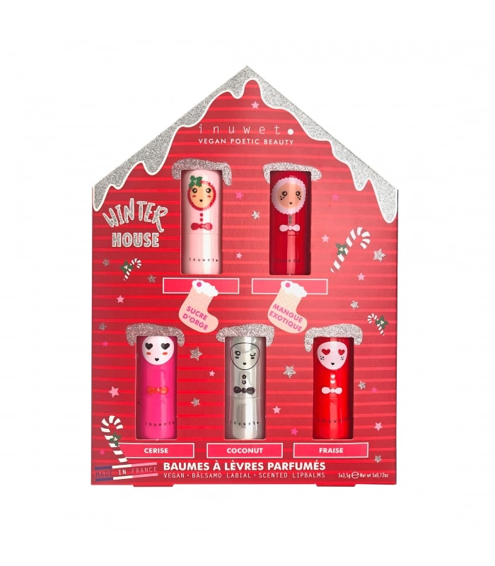 INUWET-COFFRET MAISON DE 5 BAUMES A LEVRES-Baumes lèvres
