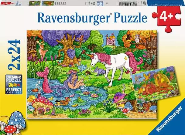 Kinderpuzzle ab 4 Jahren - Magischer Wald - 24 Teile