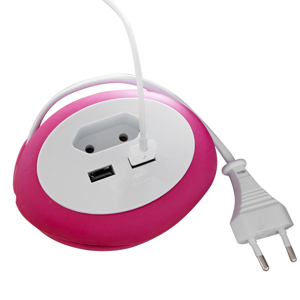 Powertec Electric Reiseadapter - Beere