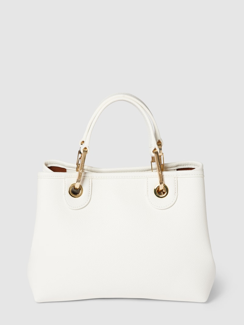 Handtasche mit Label-Details in weiß