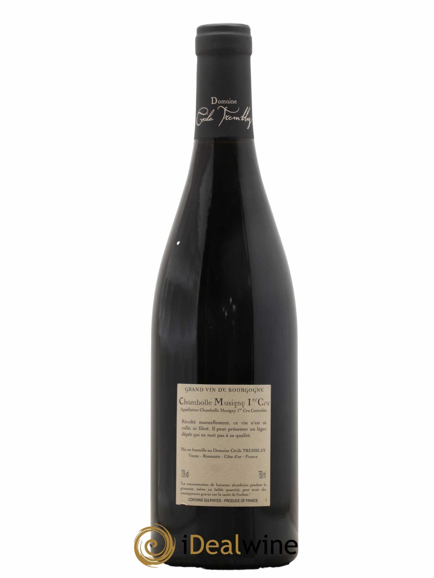 Chambolle-Musigny 1er Cru Les Feusselottes Cécile Tremblay  2010 - Lot de 1 Bouteille