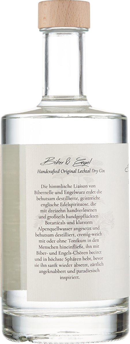 Biber & Engel Handcrafted Original Lechtal Dry Gin 0,5 Liter
