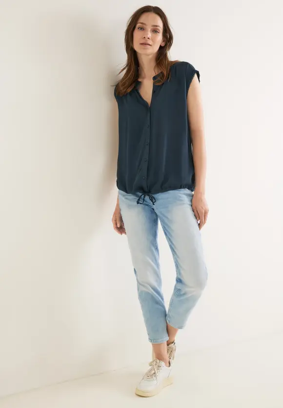 Street One Bluse in Crinkle Optik