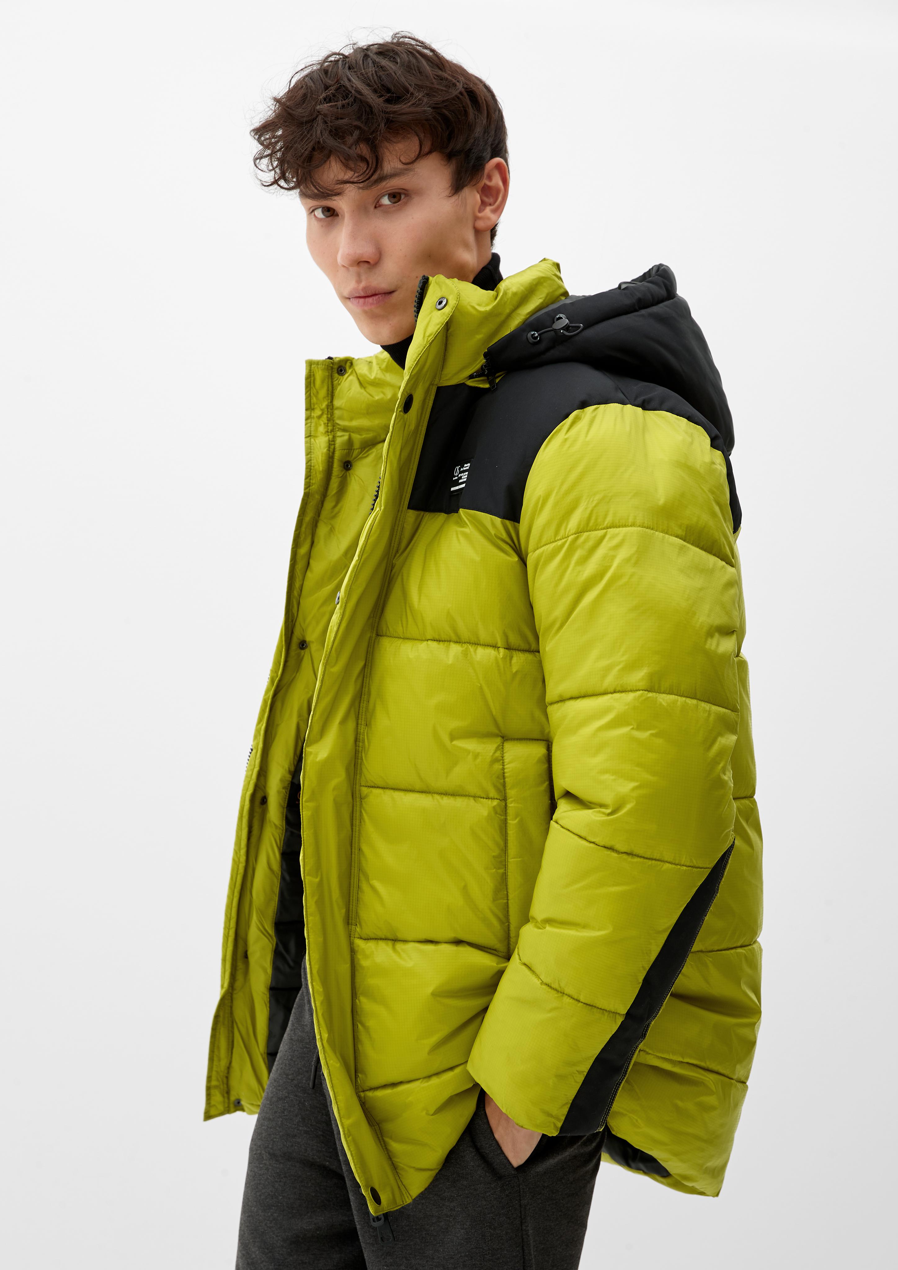 Lang geschnittene Puffer-Jacke  2115925-7167