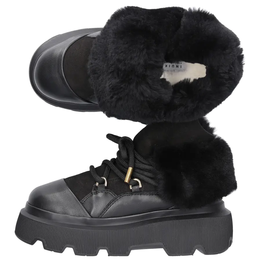 INUIKII - Stiefeletten 70202-112 gefüttert - schwarz