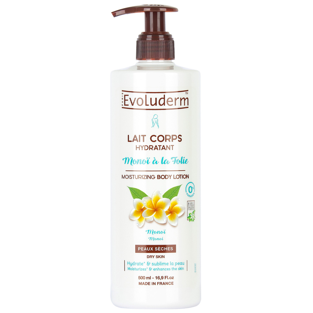 evoluderm Monoï à la Folie Lait Corps Hydratant - 500 ml