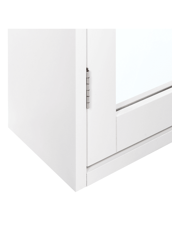 Beliani Bad-Spiegelschrank ALAMOS in Weiß/Heller Holzfarbton günstig kaufen onesize