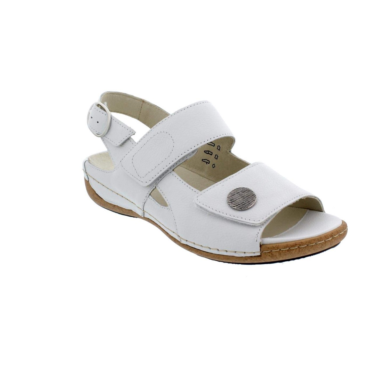 WALDLÄUFER Sling-Pumps weiss Heliett