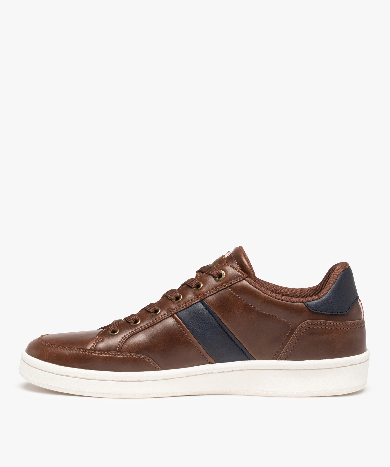 Baskets homme unies à lacets – Lee Cooper marron | GEMO