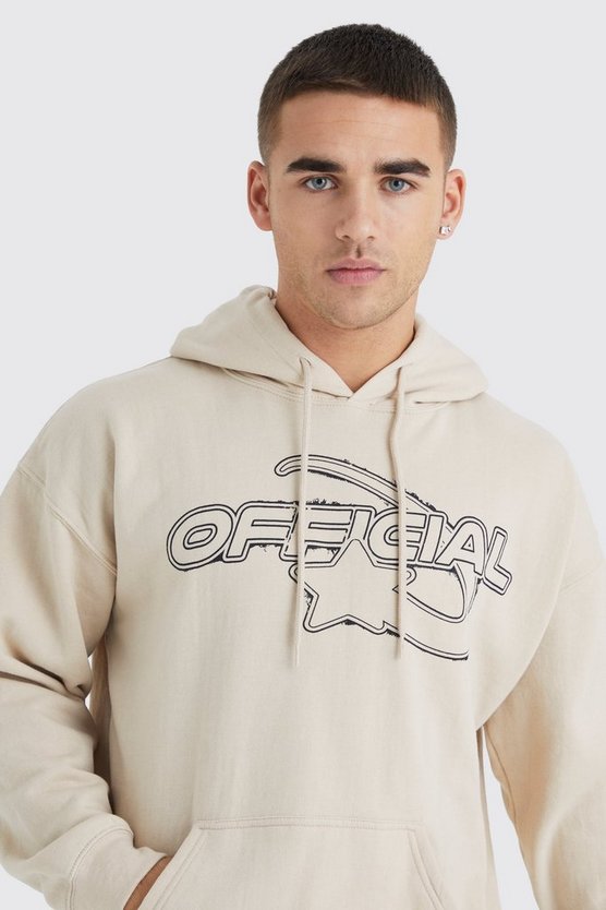Oversize Hoodie mit Official Star Print