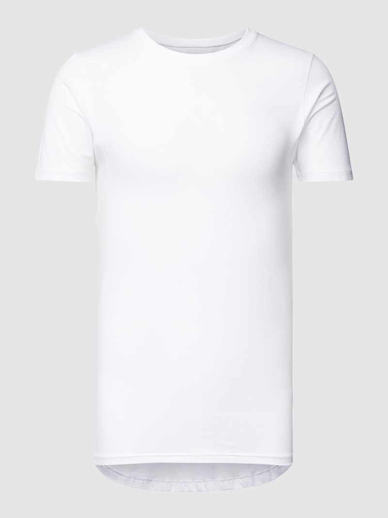 T-Shirt mit Rundhalsausschnitt in weiß