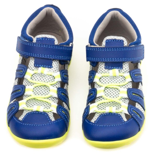bobux step-up ~ Summit Sandale ~ Blueberry & Neon
