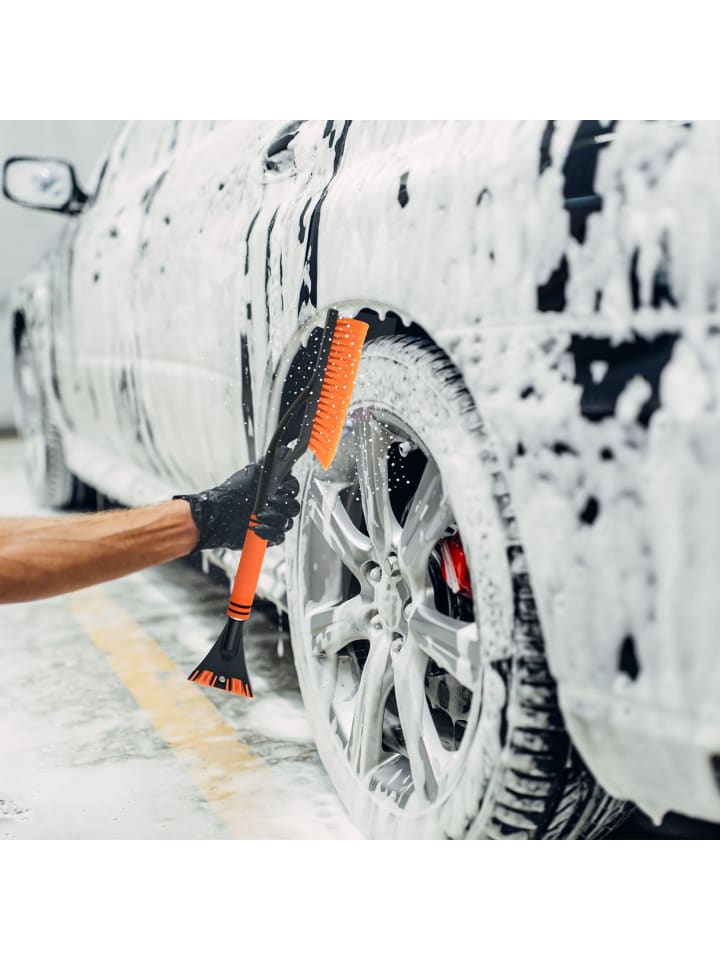 Intirilife 2-in-1 Eiskratzer Schneebürste in Orange - Schwarz günstig kaufen onesize