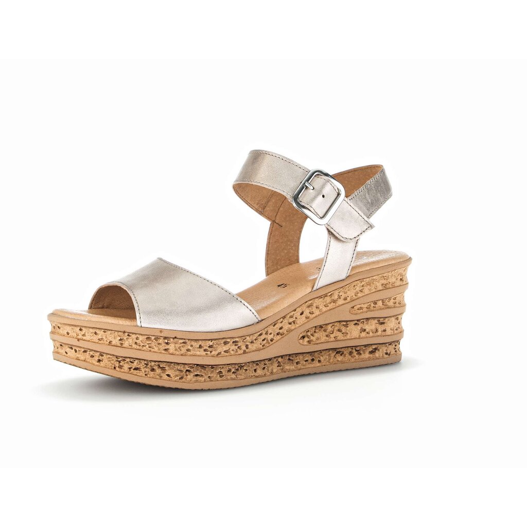 Gabor fashion Keilsandalette beige