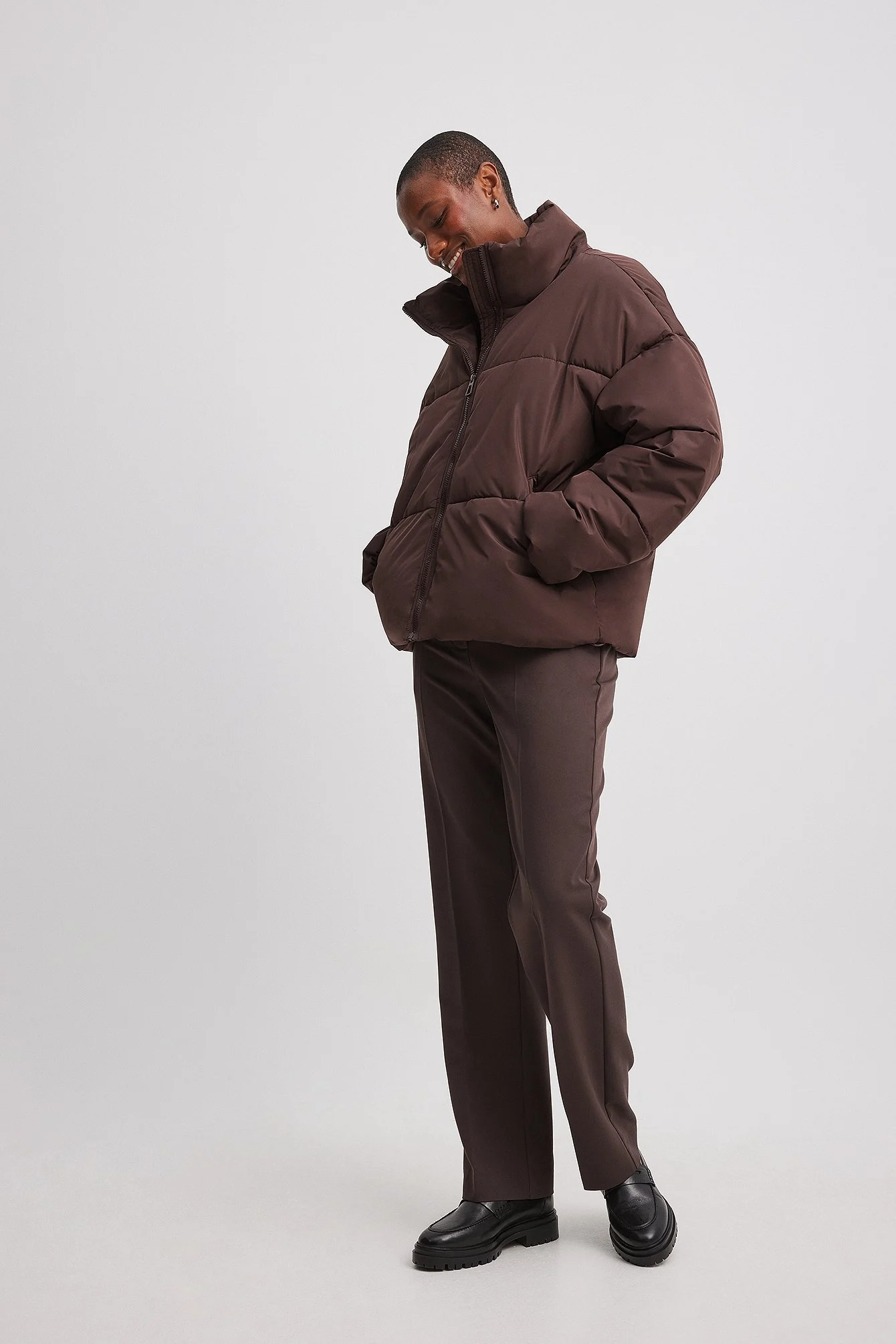 Oversized wattierte Jacke