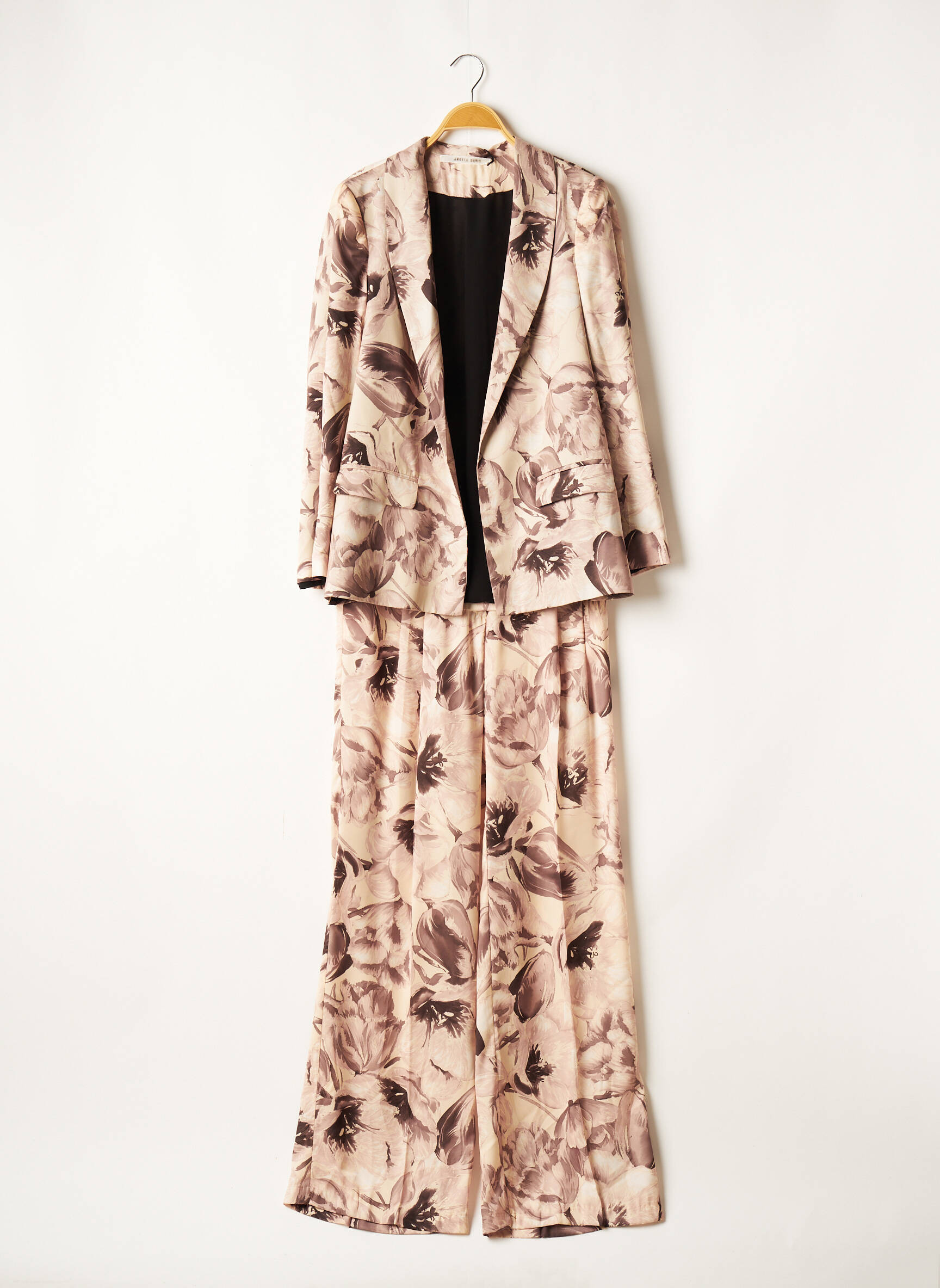 Angela Davis Pantalon Veste Femme couleur beige