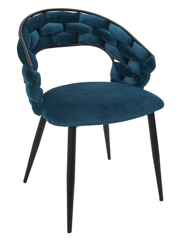 Rétro Chic Esszimmerstuhl ''Sawyer'' in Petrol - (B)63 x (H)83 x (T)54 cm günstig kaufen onesize