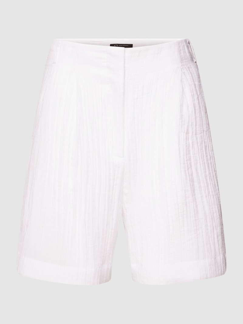 Bermudas mit seitlichen Eingrifftaschen in weiß