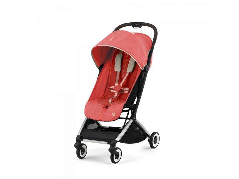 Orfeo - Poussette de Voyage Ultra Compacte, Légère et Confortable - Hibiscus Red | CYBEX