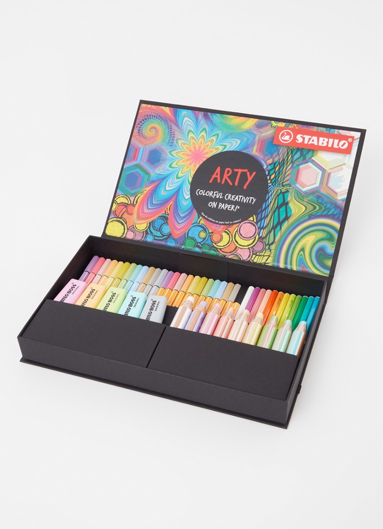 Set de desen Stabilo Arty Creative Pastel, 50 de piese