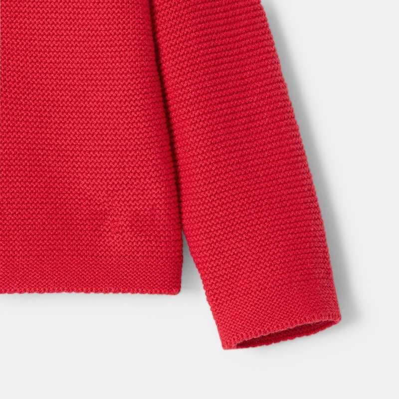 Pull de Noël en tricot rouge bébé garçon Absorba