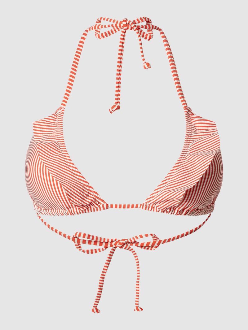 Bikini-Oberteil mit Rüschen Modell 'Striba Bel Frill' in orange