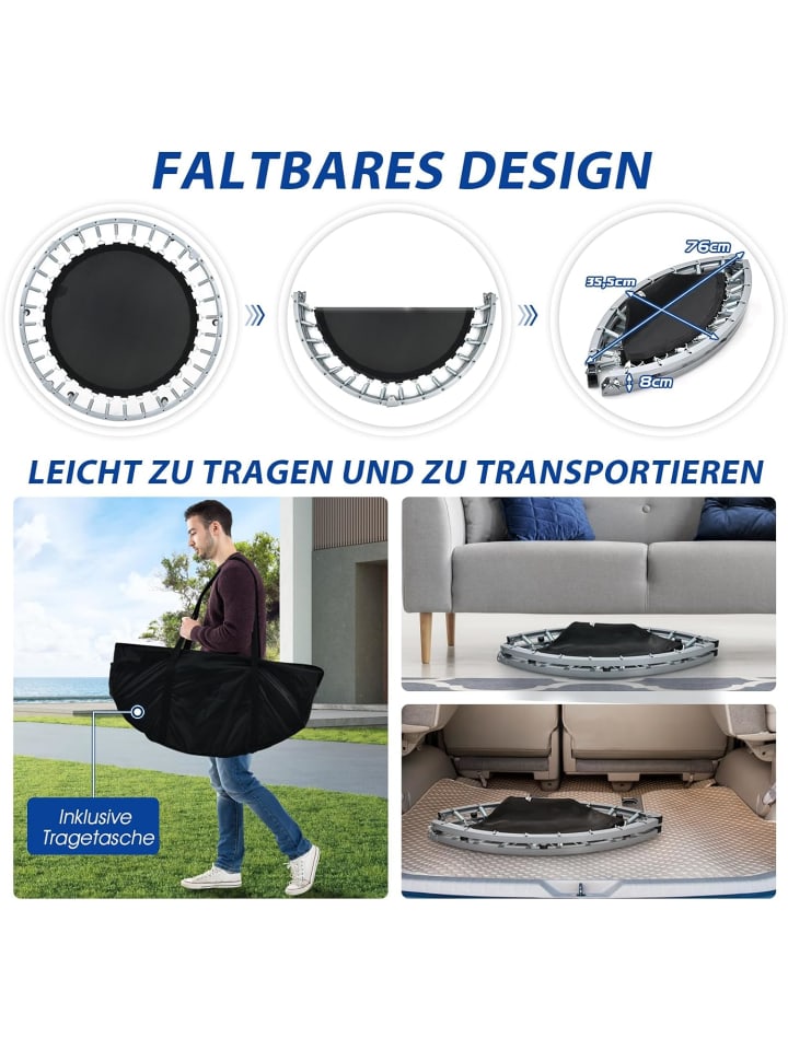 COSTWAY φ101cm Mini Trampolin in Rot günstig kaufen onesize