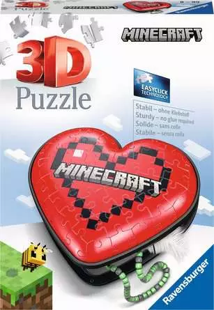 3D Puzzle Herzschatulle Minecraft