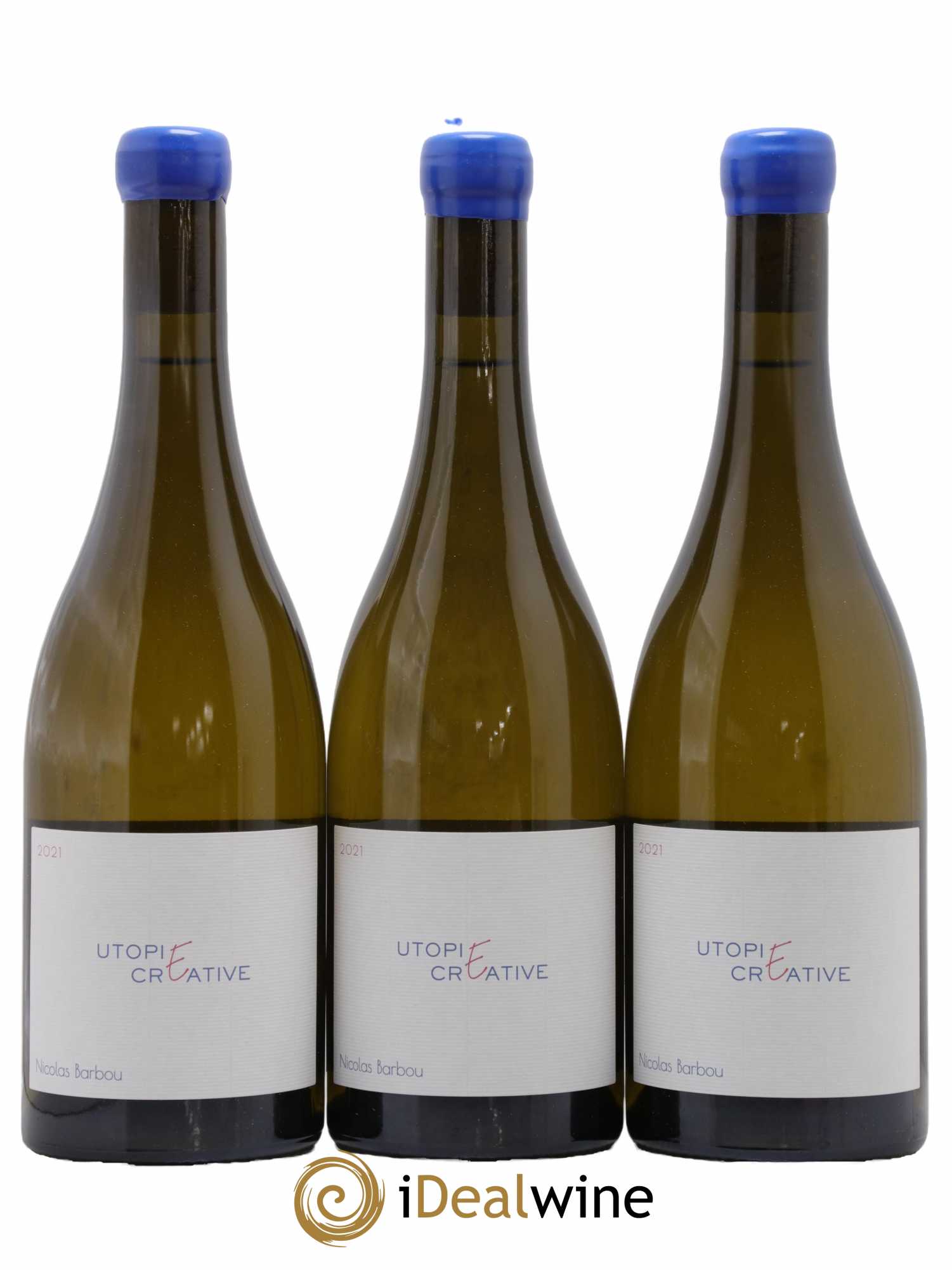 Touraine Oisly Utopie Créative Nicolas Barbou  2021 - Lot de 3 Bouteilles