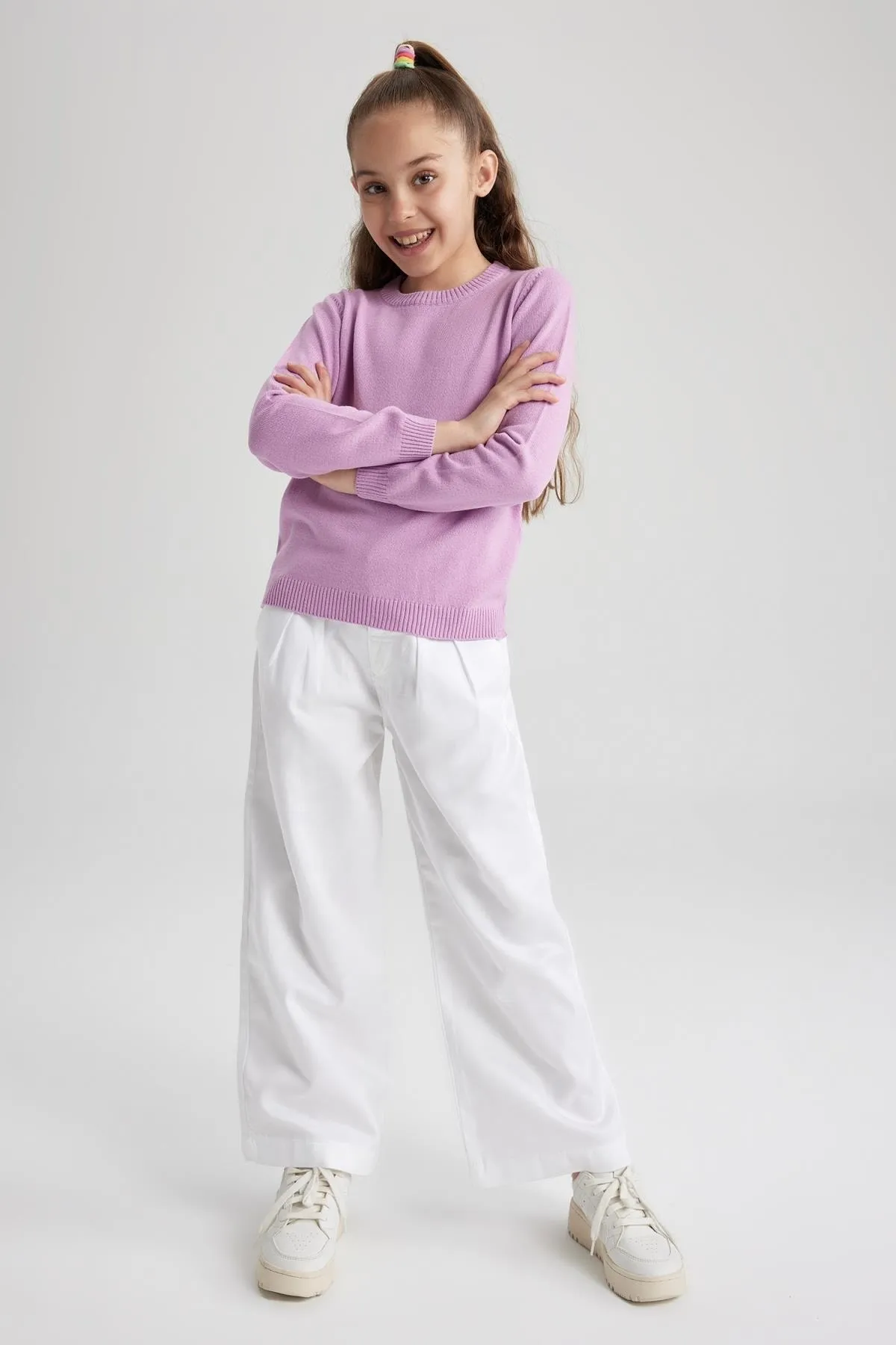 DeFacto  Schulpullover mit Rundhalsausschnitt für Mädchen