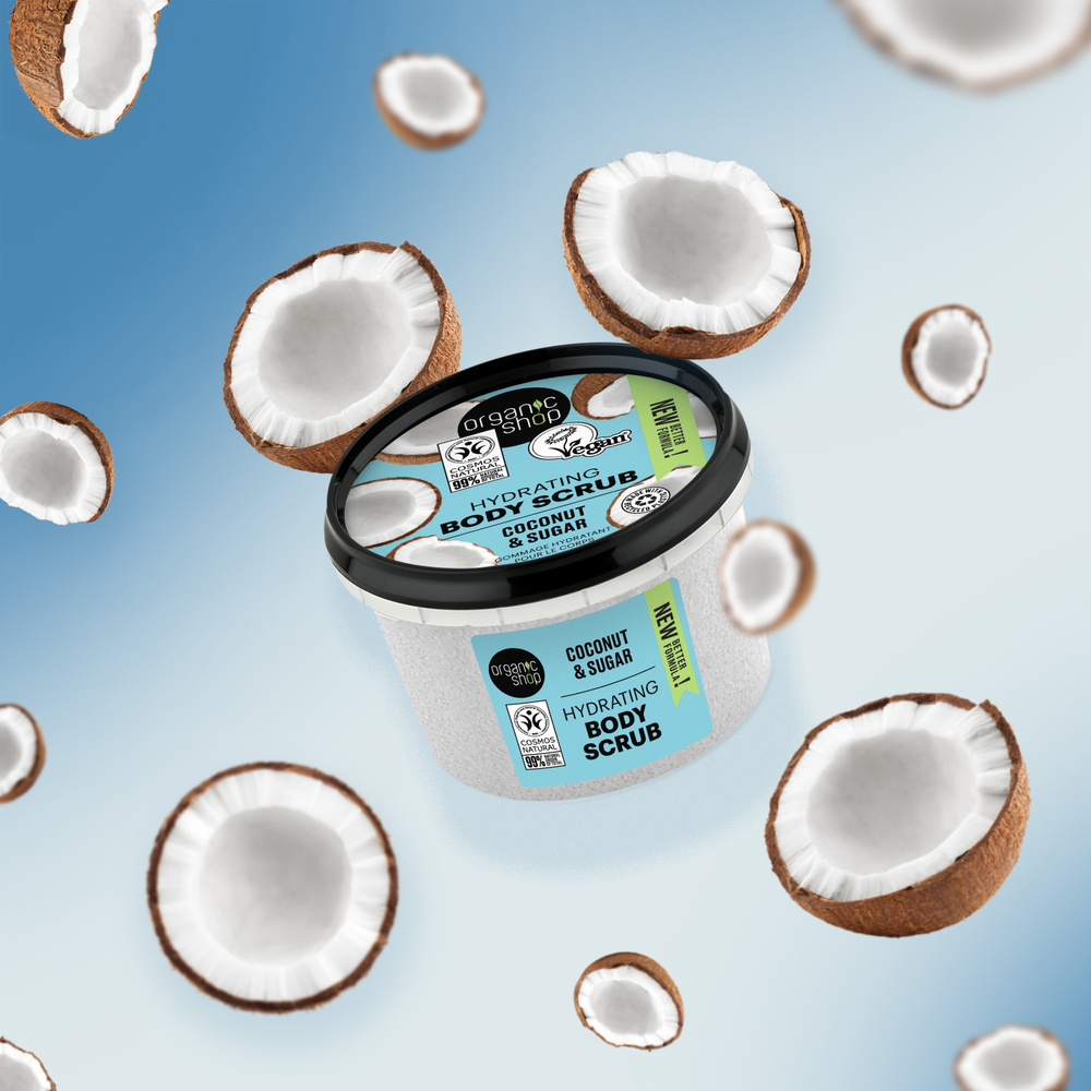 organic shop Gommage hydratant Noix de Coco Vegan Naturel Gommage corps