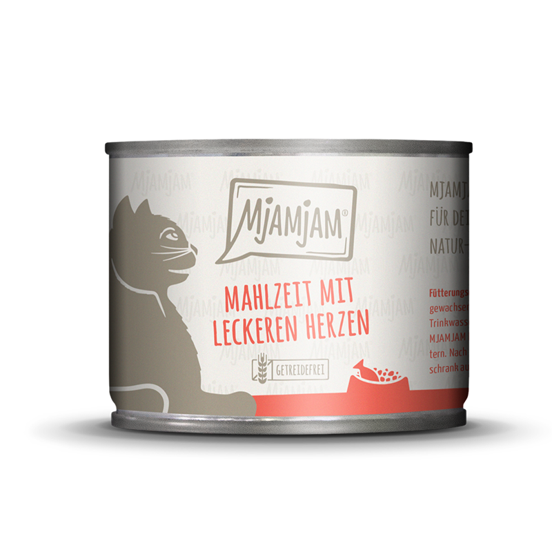 MjAMjAM Nassfutter MjAMjAM 6x200 g mit Herzen